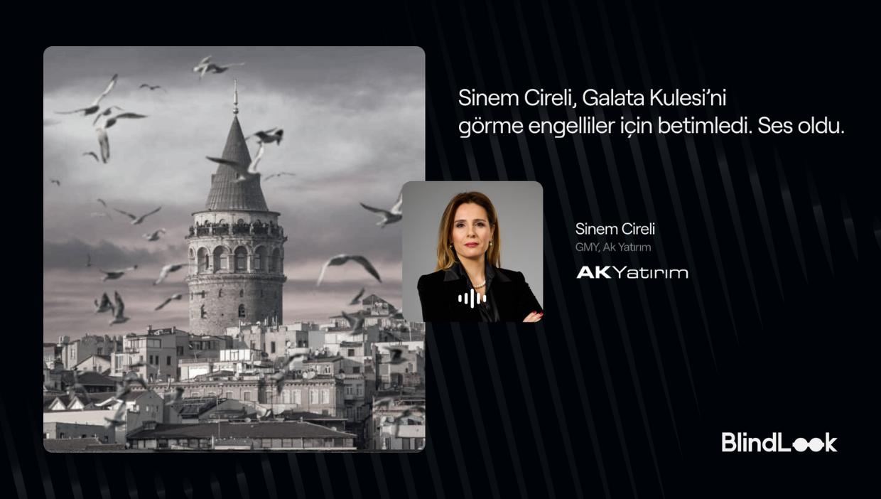 Ak Yatırım GMY'si Sinem Cireli Galata Kulesi'ni betimledi, ses oldu!