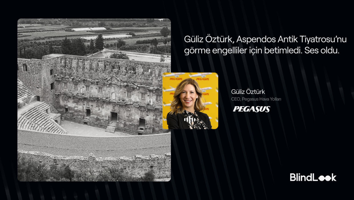 Pegasus CEO'su Güliz Öztürk Aspendos Antik Tiyatrosu'nu betimledi, ses oldu!